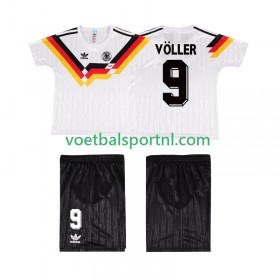 Duitsland VOLLER 9 Retro Thuis Shirt Kind 1990